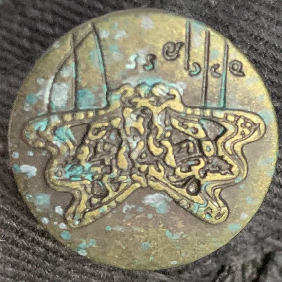 Sass & Bide Walk With Me Black Skinny Jeans 25 Brass Buttons Goth Grunge Biker - Picture 8 of 12